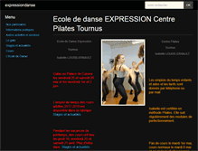 Tablet Screenshot of expressiondanse.com